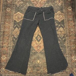 Y2K Mossimo Supply Co. Dark Gray Flare Pants XS